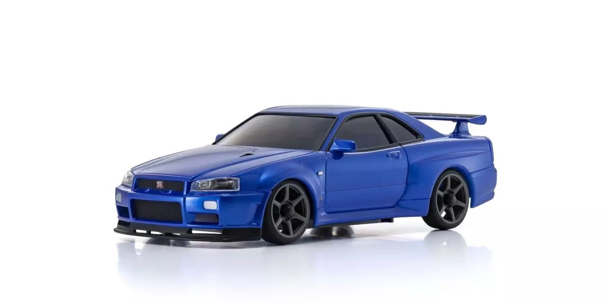 Kyosho - Mini-Z AWD Nissan Skyline GT-R R34 Metallic Blue (MA020N-L) - K.32658MB AWD SPORTS Series