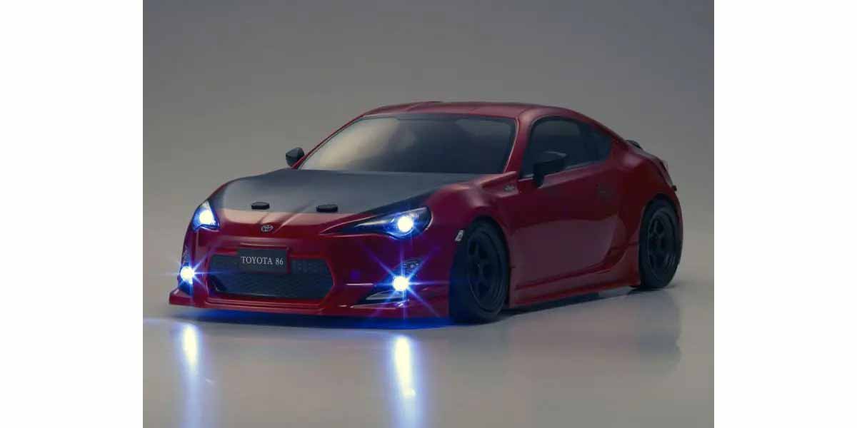 Kyosho - Fazer D2 Toyota 86 GT Tuned Ver. Red 1/10 RC Car RTR Drift Readyset - K.34502T1B FAZER Series