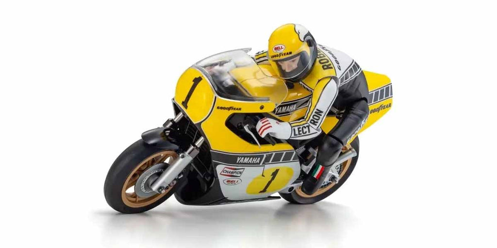 Kyosho - Moto RC BIKE Hanging On Racer Yamaha YZR500 1978 1/8 Kit - K.34936B MOTO HANGING ON RACER Series (No electrics)
