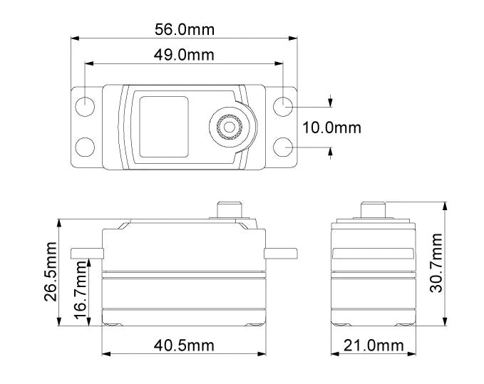 Kyosho - Le Mans 40S KS4241-08M Low Profile Servo - K.37061 SERVO