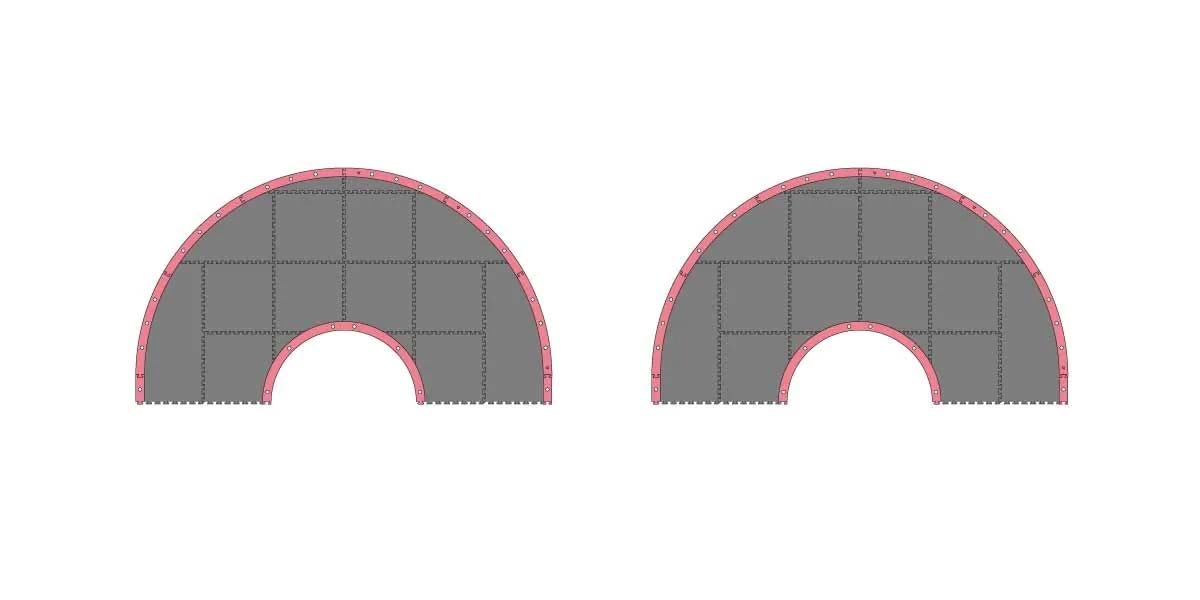 Kyosho - Mini-Z Grand Prix Circuit50 Oval Extension (32pcs) - K.87053-04B