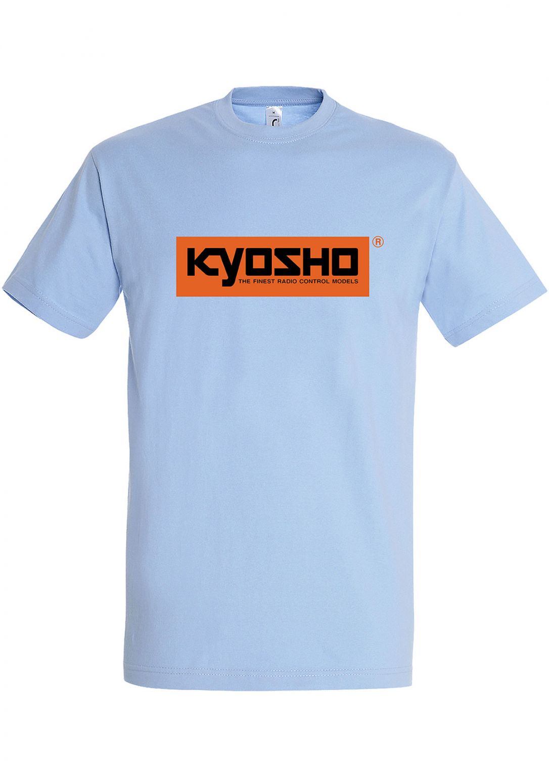 Kyosho - T-Shirt Spring 24 Sky Blue/Orange - S - K.88252-S TEAMWEAR