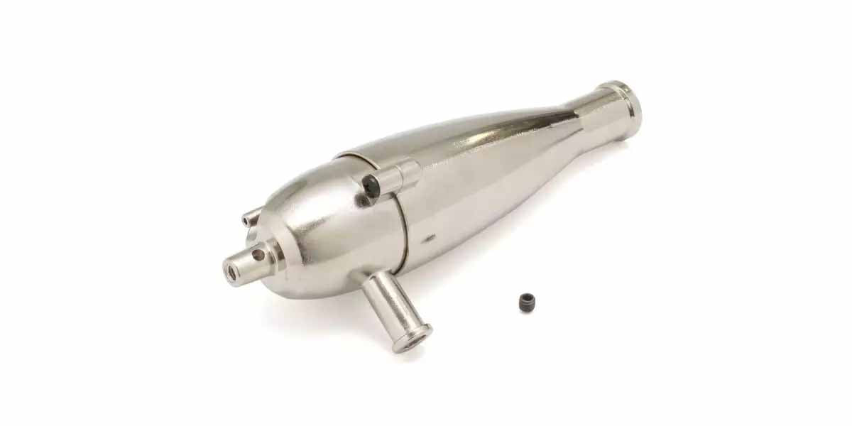 Kyosho - Tuned Muffler 1:10 FW06 (Silver Plating) - K.92971SM MANIFOLD & EXHAUST