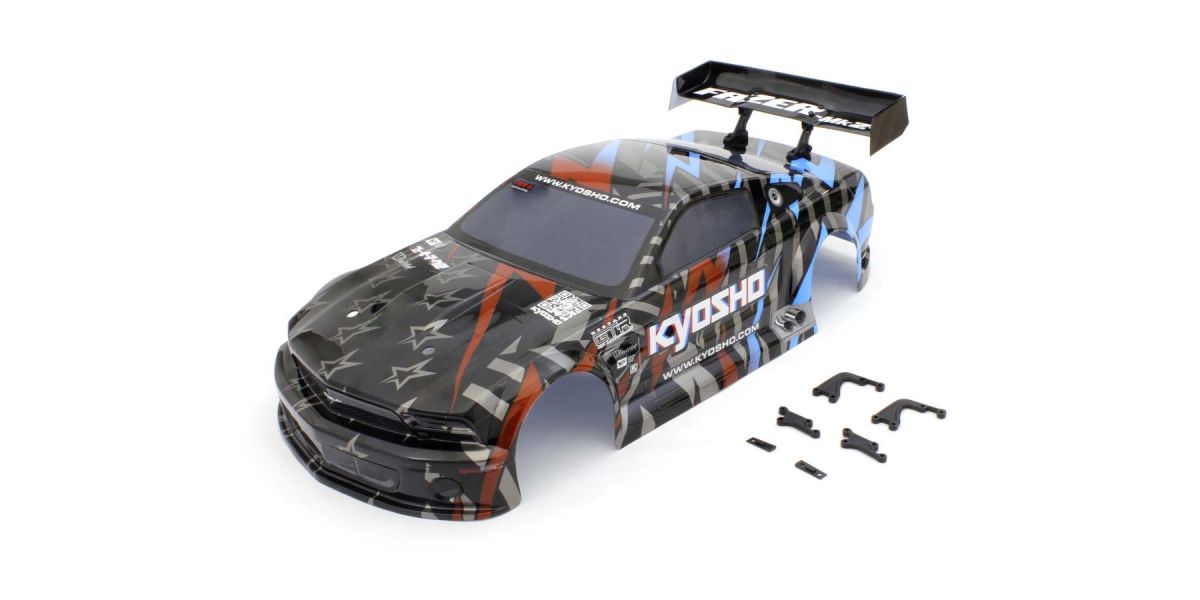 Kyosho - Fazer FZ02 1:10 Ford Mustang GT-R 2005 Body Set - Color 1 - K.FAB607BK BODYSHELL & DECO
