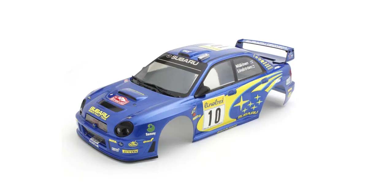Kyosho - Fazer FZ02-R 1:10 Subaru Impreza WRC 2002 Rally Body Set - Blu - K.FAB612BL BODYSHELL & DECO