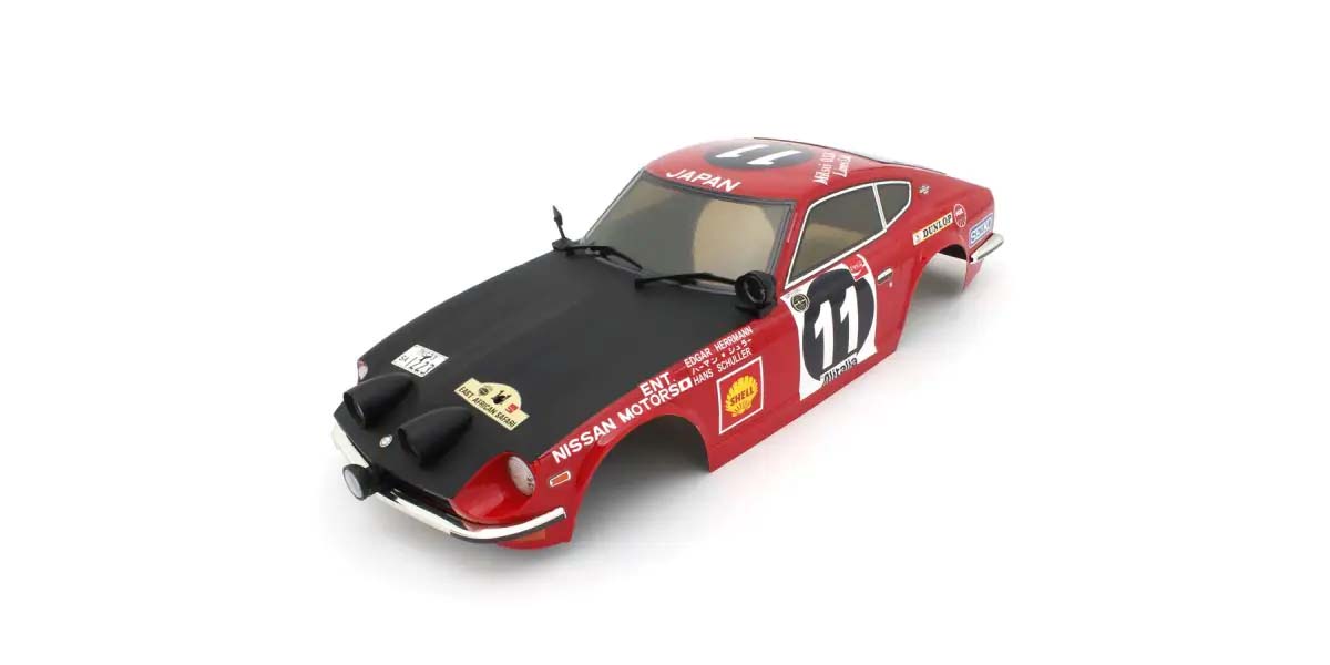 Kyosho - Fazer FZ02-R 1:10 Datsun 240Z 1971 Safari Rally Body Set - K.FAB614RD BODYSHELL & DECO