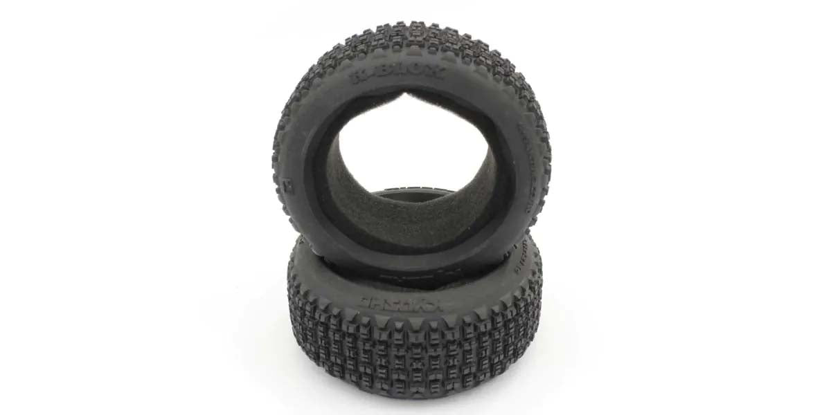 Kyosho - Tyres Inferno MP10RS (2) K-Blox Type - K.IFT002B WHEELS & TYRES