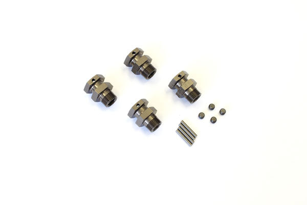 Kyosho - Wheel Hub Inferno ST-RR Gun Metal (4) Wide - K.IFW328GM 1:8 Parts Competition