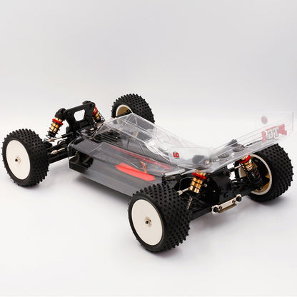 LC Racing – LC-PTG1-HRD – 1/10 scale 4wd entry level buggy – assembled rolling chassis (Red version) (Alloy Chassis, Carbon Fibre Towers, Shaft Driven Fully Adjustable Race Car) - Rolling Chassis Only - Needs all electrics to complete