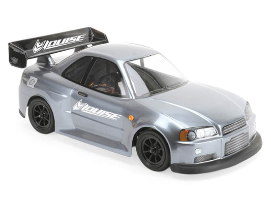 Louise RC - M-Chassis (210mm) Nissan Skyline R34 Body Set in Clear Lexan - For 1/10 Tamiya MTC (W-170mm x Wheelbase-210mmmm) M03, M05, MB01, LMX (LNBA813)
