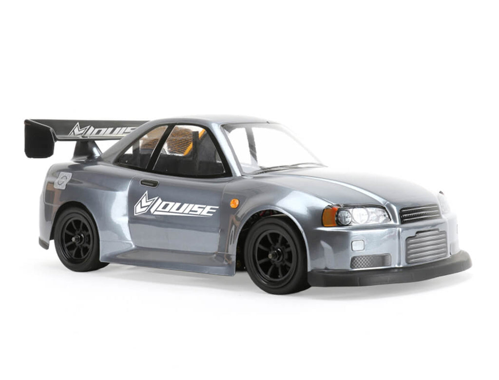 Louise RC - M-Chassis (210mm) Nissan Skyline R34 Body Set in Clear Lexan - For 1/10 Tamiya MTC (W-170mm x Wheelbase-210mmmm) M03, M05, MB01, LMX (LNBA813)