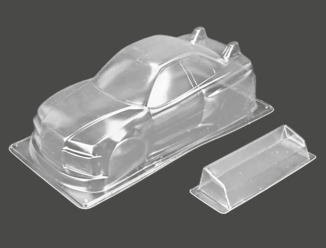 Louise RC - M-Chassis (210mm) Nissan Skyline R34 Body Set in Clear Lexan - For 1/10 Tamiya MTC (W-170mm x Wheelbase-210mmmm) M03, M05, MB01, LMX (LNBA813)