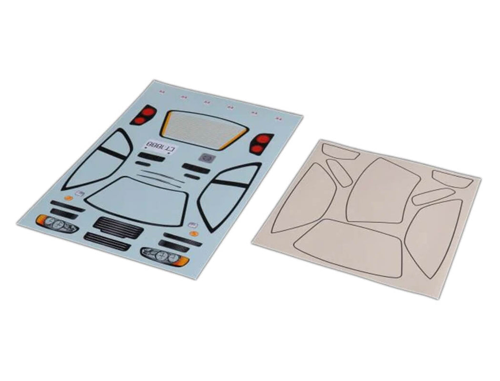 Louise RC - M-Chassis (210mm) Nissan Skyline R34 Body Set in Clear Lexan - For 1/10 Tamiya MTC (W-170mm x Wheelbase-210mmmm) M03, M05, MB01, LMX (LNBA813)