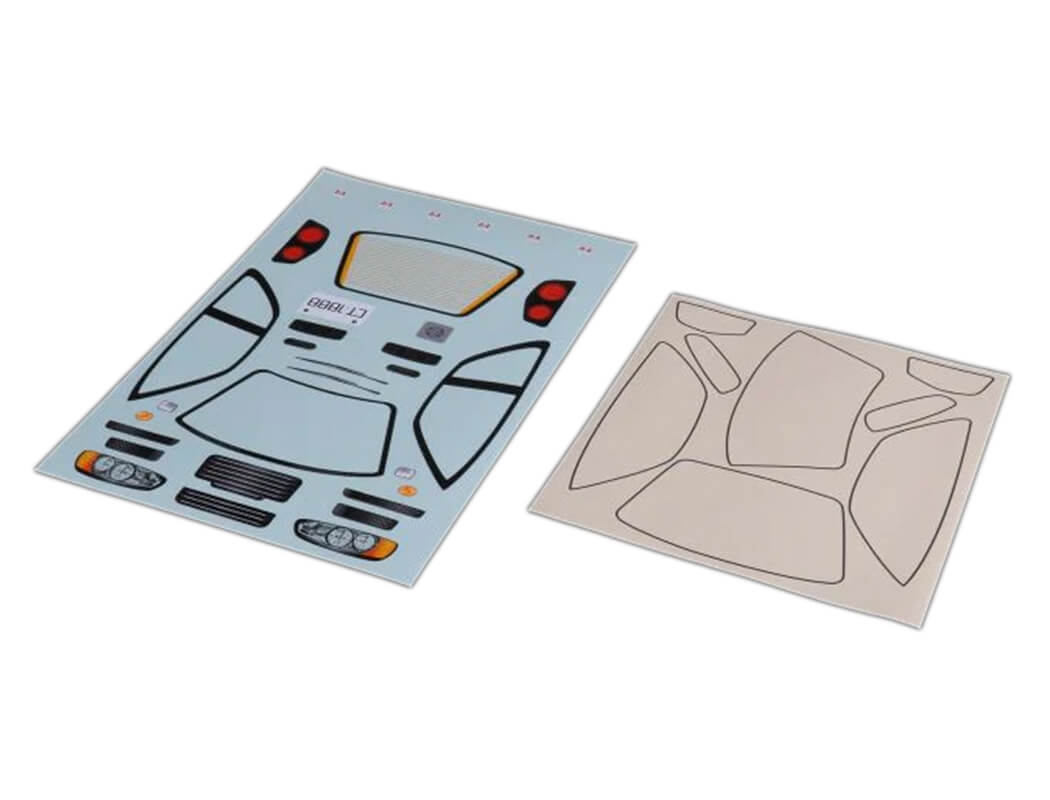 Louise RC - M-Chassis (210mm) Nissan Skyline R34 Body Set in Clear Lexan - For 1/10 Tamiya MTC (W-170mm x Wheelbase-210mmmm) M03, M05, MB01, LMX (LNBA813)