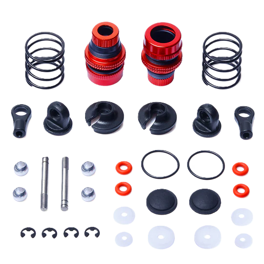 LC RACING - Aluminium threaded 1/10 Car shock absorbers Kit – 2pcs (PTG-2TC) - Part Number LC6280 (L6280)
