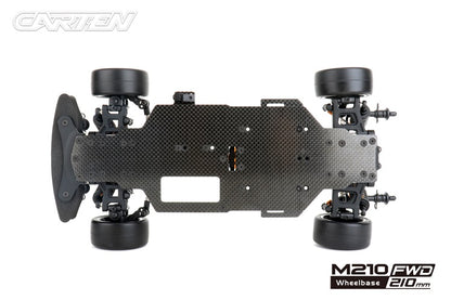 (PRE-ORDER) Carten - M210F (R PLUS) FWD 1/10 Racing Grade Carbon Fibre M-CHASSIS (225mm Mini wheelbase) KIT Form (R & Plus Parts Fitted) - (Requires all electrics, & body etc)