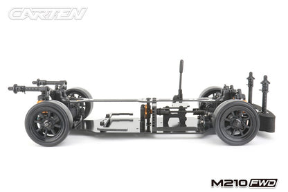 (PRE-ORDER) Carten - M210F (R PLUS) FWD 1/10 Racing Grade Carbon Fibre M-CHASSIS (225mm Mini wheelbase) KIT Form (R & Plus Parts Fitted) - (Requires all electrics, & body etc)