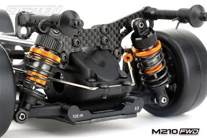 (PRE-ORDER) Carten - M210F (R PLUS) FWD 1/10 Racing Grade Carbon Fibre M-CHASSIS (225mm Mini wheelbase) KIT Form (R & Plus Parts Fitted) - (Requires all electrics, & body etc)