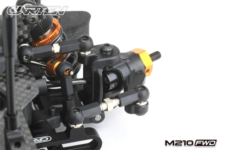 (PRE-ORDER) Carten - M210F (R PLUS) FWD 1/10 Racing Grade Carbon Fibre M-CHASSIS (225mm Mini wheelbase) KIT Form (R & Plus Parts Fitted) - (Requires all electrics, & body etc)