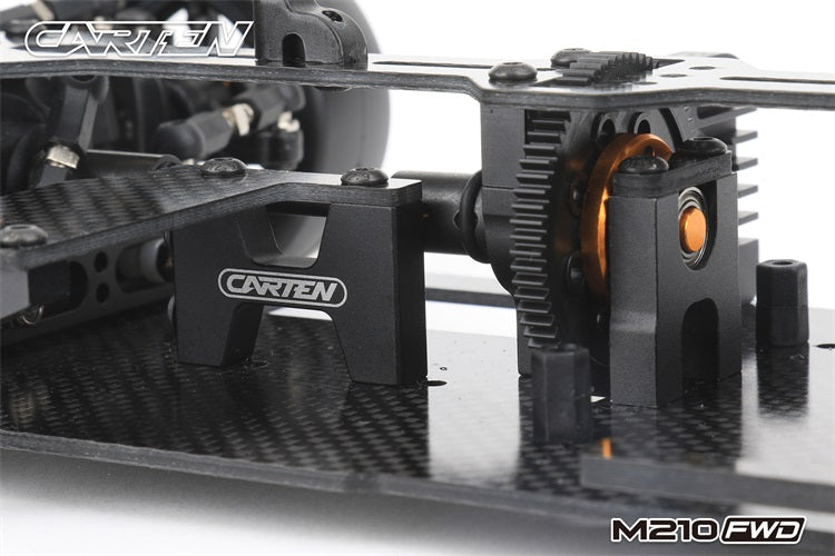 (PRE-ORDER) Carten - M210F (R PLUS) FWD 1/10 Racing Grade Carbon Fibre M-CHASSIS (225mm Mini wheelbase) KIT Form (R & Plus Parts Fitted) - (Requires all electrics, & body etc)