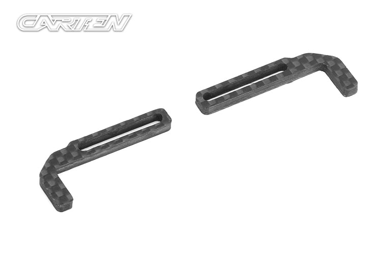 Carten / Louise - M210 MTC - (Hop-up) Carbon Fibre Battery Holder Brackets 2x - NBA274 (Needs NBA245 Spacers to complete)