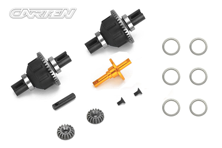Carten / Louise - M210 / LMX MTC - (Hop-up) 2x Geared Differential Set & Spur Holder (ORANGE)(2pcs) - NBA310