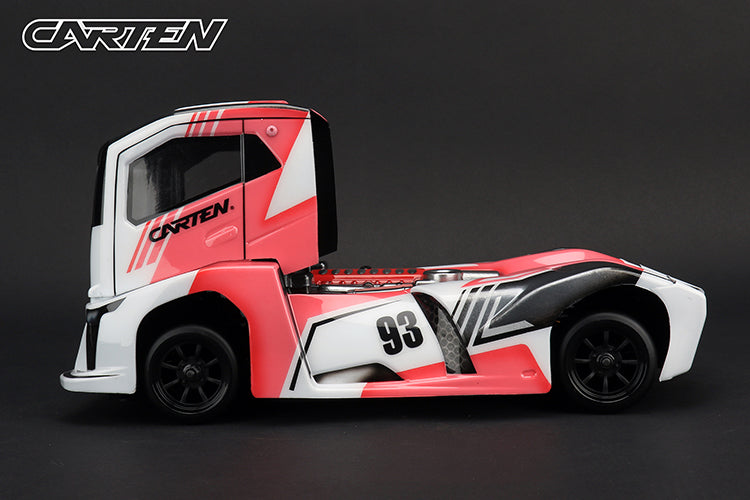 Clear & Cut - EURO TRUCK Body Shell - FITS MTC M-Chassis size (210MM Wheel Base / 160mm Wide) - Clear with Masking (Copy)