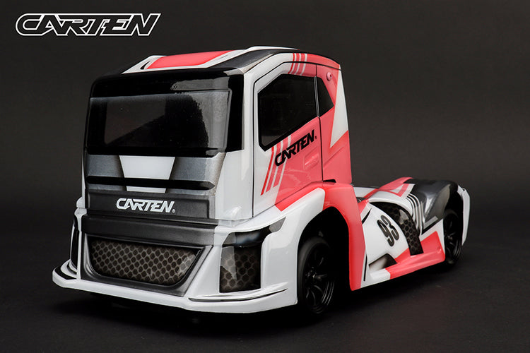 Clear & Cut - EURO TRUCK Body Shell - FITS MTC M-Chassis size (210MM Wheel Base / 160mm Wide) - Clear with Masking (Copy)