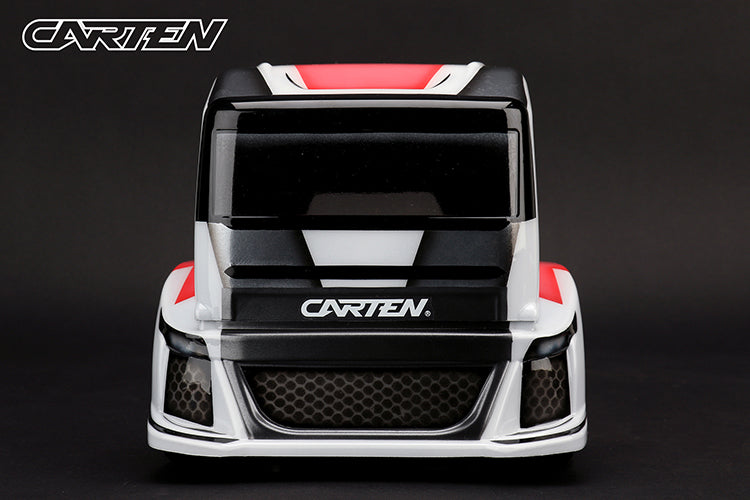 Clear & Cut - EURO TRUCK Body Shell - FITS MTC M-Chassis size (210MM Wheel Base / 160mm Wide) - Clear with Masking (Copy)