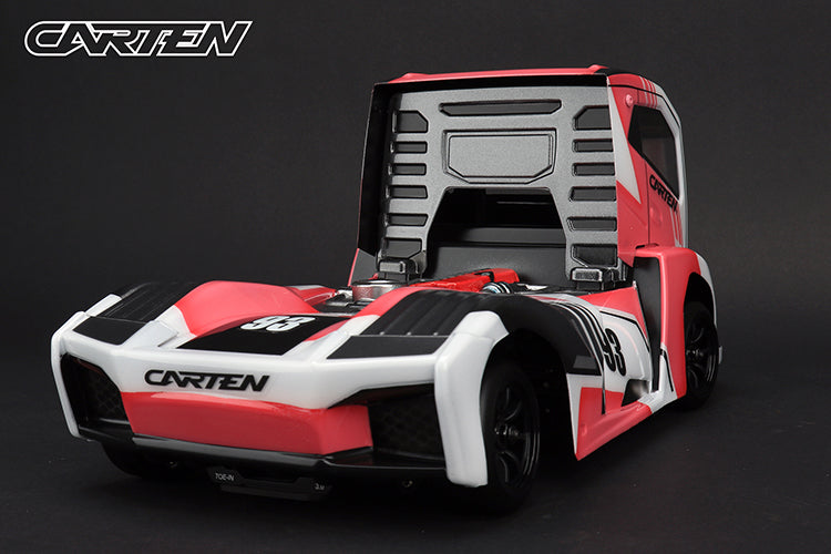 Clear & Cut - EURO TRUCK Body Shell - FITS MTC M-Chassis size (210MM Wheel Base / 160mm Wide) - Clear with Masking (Copy)