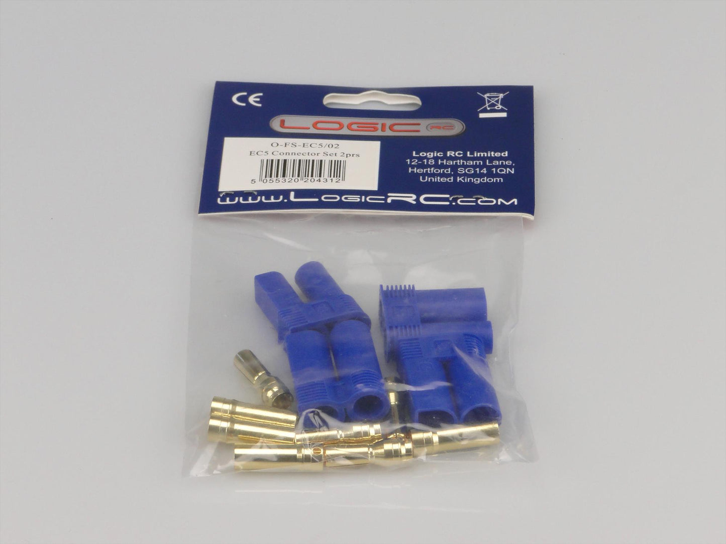 LOGIC - EC5 Battery & ESC/Charger Connector Set 2prs - O-FS-EC5/02 (FITS ARRMA)