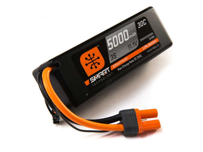 Spectrum - 5000mah 3S 11.1V Smart LiPo 30C Hardcase (IC5 PLUG) - O-SPMX50003S30H5