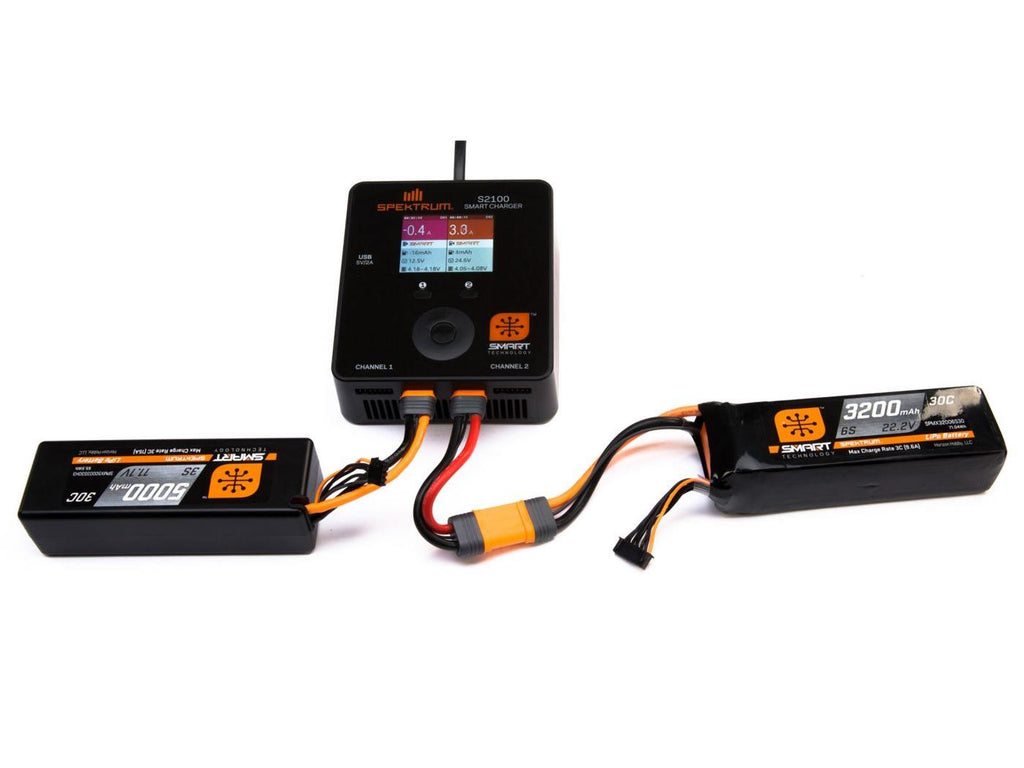 Spectrum - 5000mah 3S 11.1V Smart LiPo 30C Hardcase (IC5 PLUG) - O-SPMX50003S30H5