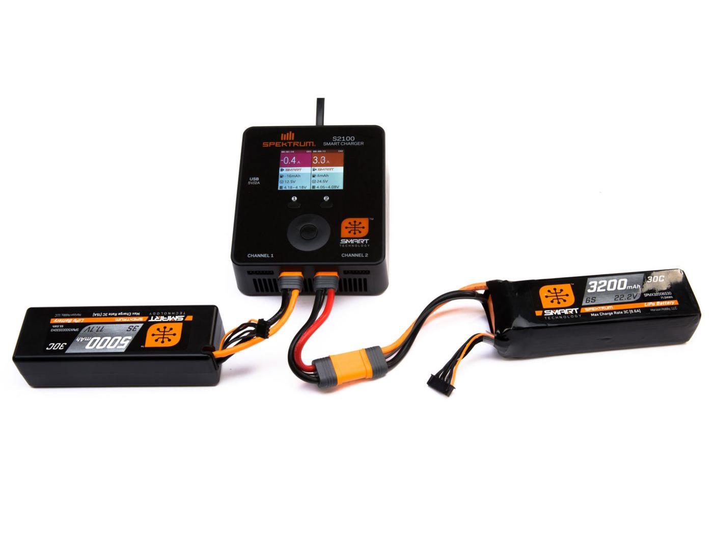 Spectrum - 5000mah 3S 11.1V Smart LiPo 30C Hardcase (IC5 PLUG) - O-SPMX50003S30H5