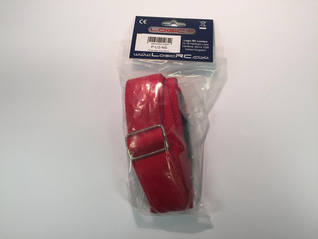 LOGIC - Deluxe Neck Strap Lanyard for RC Radio Transmitters - (Red) P-LG-NS