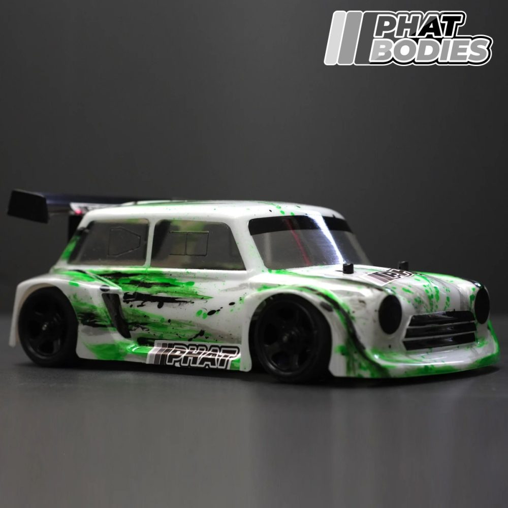 PHAT BODIES - 1/12 MAD (M.A.D) for MINI GT12 Kamtec / Mardave / Mini Assassin & Batt Cave JOK3R (CLEAR BODY) (160mm wide by 175mm wheelbase)