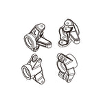 PD Racing TK16 & TR16 - Front and Rear steering knuckles - (left and right) - (2pcs) PD303-004