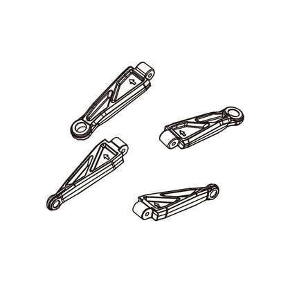 PD Racing TK16 & TR16 Spares - Front and rear upper arm set