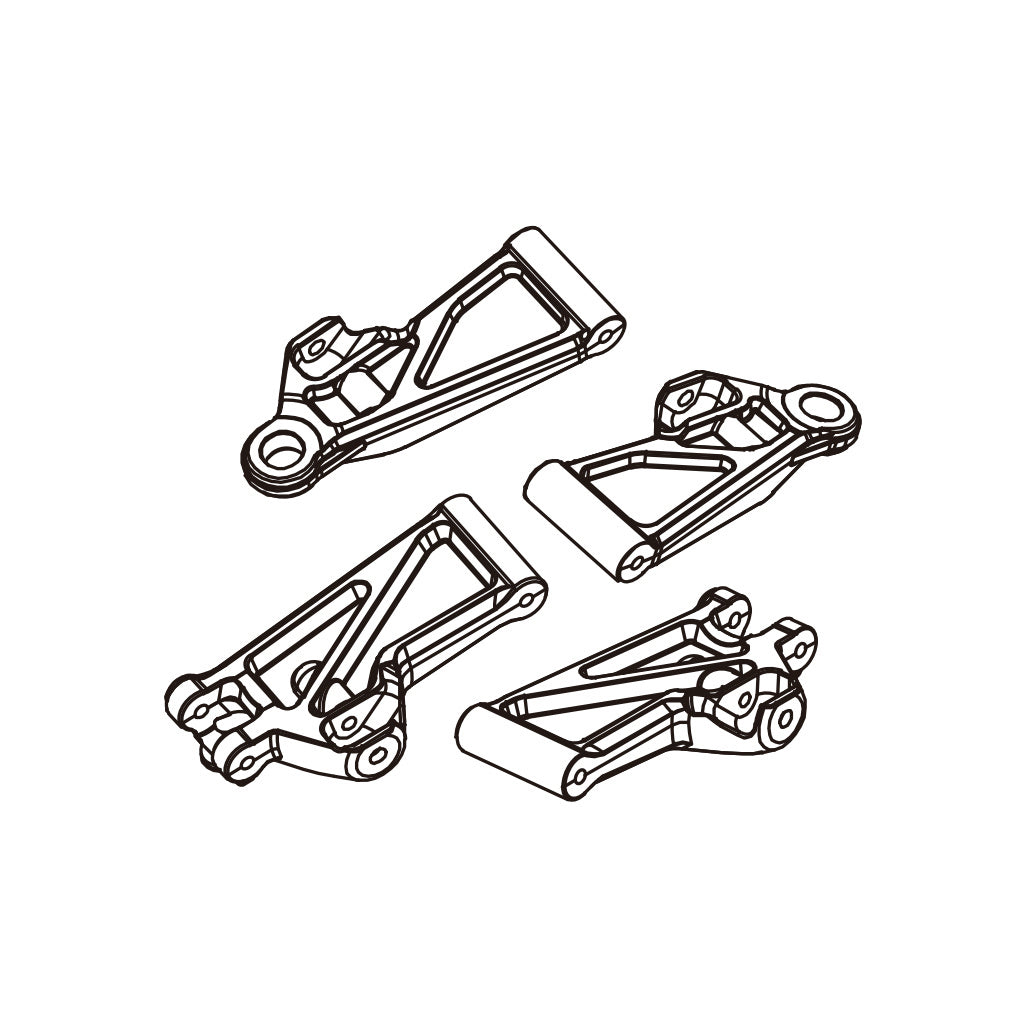 PD Racing TK16 & TR16 Spares - Rear arm set - PD303-010