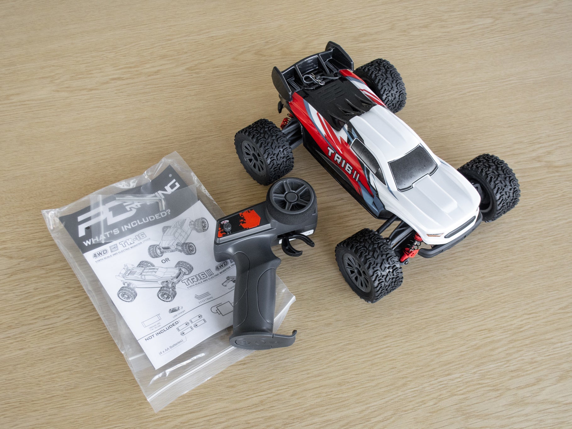 PD RACING - TR16 II Brushed Truggy 1:16 SCALE READY TO RUN WITH 2S LIPO (30mph) - PD304T