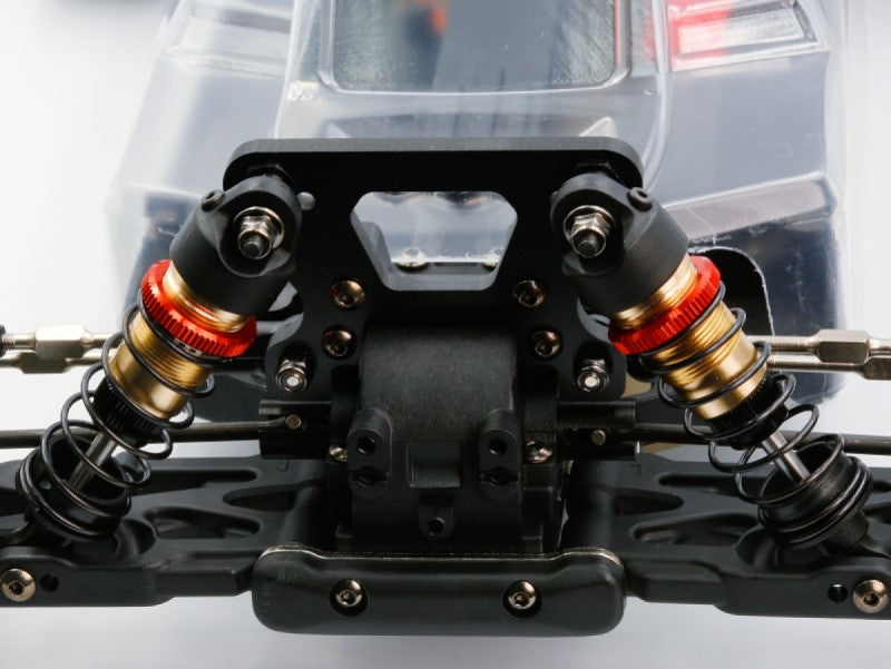 LC Racing – LC-PTG1-HRD – 1/10 scale 4wd entry level buggy – assembled rolling chassis (Red version) (Alloy Chassis, Carbon Fibre Towers, Shaft Driven Fully Adjustable Race Car) - Rolling Chassis Only - Needs all electrics to complete