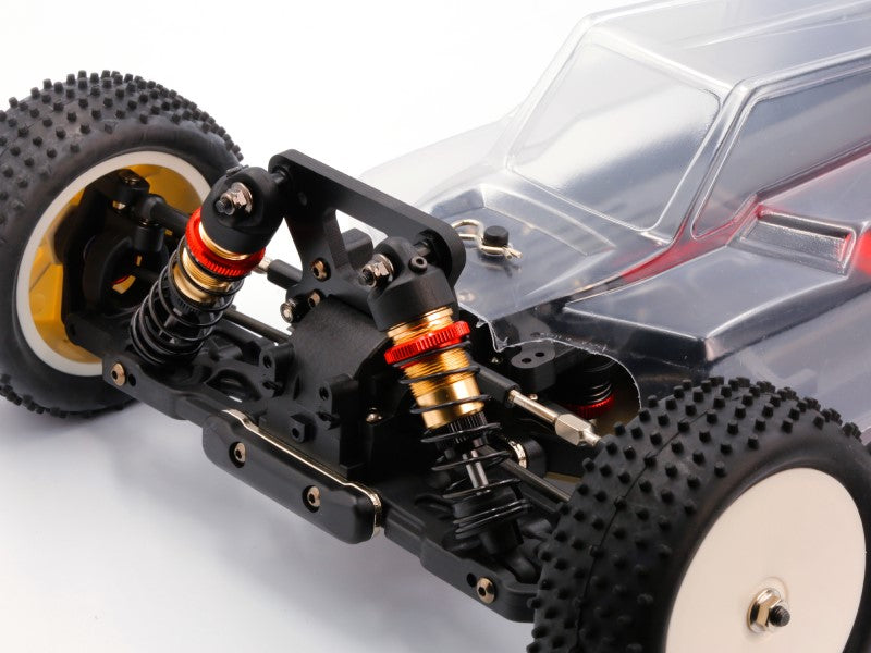 LC Racing – LC-PTG1-HRD – 1/10 scale 4wd entry level buggy – assembled rolling chassis (Red version) (Alloy Chassis, Carbon Fibre Towers, Shaft Driven Fully Adjustable Race Car) - Rolling Chassis Only - Needs all electrics to complete
