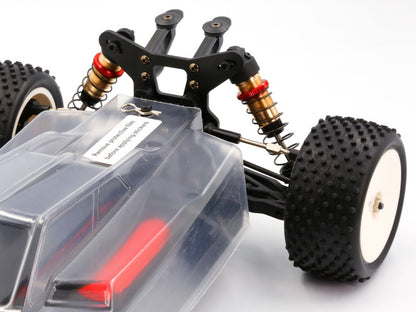 LC Racing – LC-PTG1-HRD – 1/10 scale 4wd entry level buggy – assembled rolling chassis (Red version) (Alloy Chassis, Carbon Fibre Towers, Shaft Driven Fully Adjustable Race Car) - Rolling Chassis Only - Needs all electrics to complete