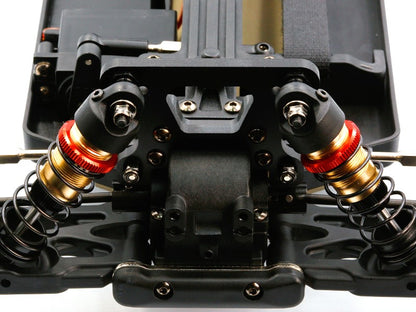 LC Racing – LC-PTG1-HRD – 1/10 scale 4wd entry level buggy – assembled rolling chassis (Red version) (Alloy Chassis, Carbon Fibre Towers, Shaft Driven Fully Adjustable Race Car) - Rolling Chassis Only - Needs all electrics to complete