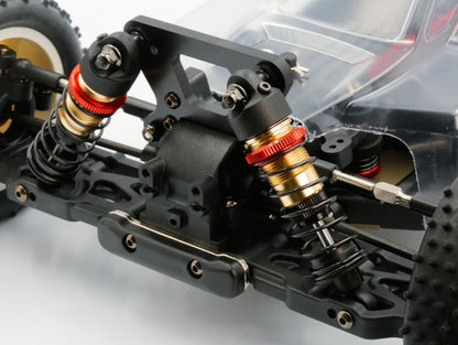 LC Racing – LC-PTG1-HRD – 1/10 scale 4wd entry level buggy – assembled rolling chassis (Red version) (Alloy Chassis, Carbon Fibre Towers, Shaft Driven Fully Adjustable Race Car) - Rolling Chassis Only - Needs all electrics to complete