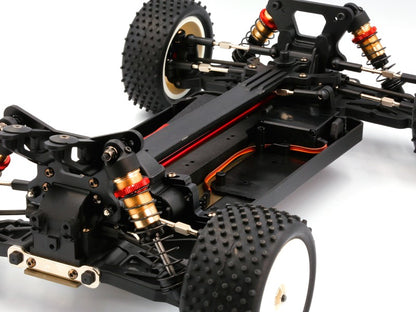 LC Racing – LC-PTG1-HRD – 1/10 scale 4wd entry level buggy – assembled rolling chassis (Red version) (Alloy Chassis, Carbon Fibre Towers, Shaft Driven Fully Adjustable Race Car) - Rolling Chassis Only - Needs all electrics to complete