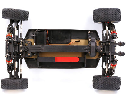 LC Racing – LC-PTG1-HRD – 1/10 scale 4wd entry level buggy – assembled rolling chassis (Red version) (Alloy Chassis, Carbon Fibre Towers, Shaft Driven Fully Adjustable Race Car) - Rolling Chassis Only - Needs all electrics to complete