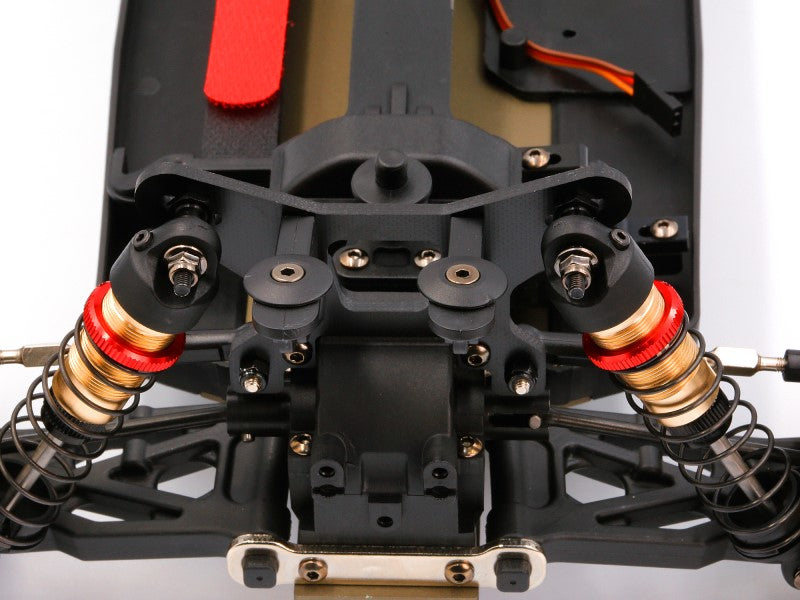 LC Racing – LC-PTG1-HRD – 1/10 scale 4wd entry level buggy – assembled rolling chassis (Red version) (Alloy Chassis, Carbon Fibre Towers, Shaft Driven Fully Adjustable Race Car) - Rolling Chassis Only - Needs all electrics to complete