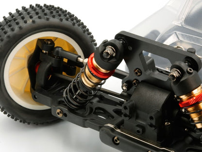 LC Racing – LC-PTG1-HRD – 1/10 scale 4wd entry level buggy – assembled rolling chassis (Red version) (Alloy Chassis, Carbon Fibre Towers, Shaft Driven Fully Adjustable Race Car) - Rolling Chassis Only - Needs all electrics to complete