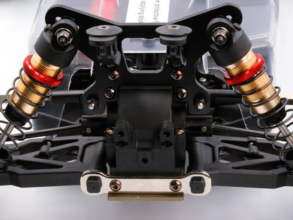 LC Racing – LC-PTG1-HRD – 1/10 scale 4wd entry level buggy – assembled rolling chassis (Red version) (Alloy Chassis, Carbon Fibre Towers, Shaft Driven Fully Adjustable Race Car) - Rolling Chassis Only - Needs all electrics to complete